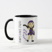 Mug Studio de Danse customisé JAZZ École de Danseuse (Gauche)