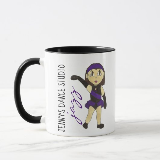 Mug Studio de Danse customisé JAZZ École de Danseuse (Gauche)