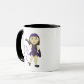 Mug Studio de Danse customisé JAZZ École de Danseuse (Devant gauche)