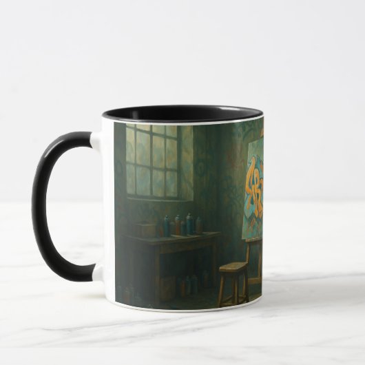 Mug studio de l'artiste Gaffiti (Gauche)