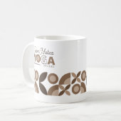 Mug Studio de Motif géométrique Brown Beige moderne Yo (Devant gauche)