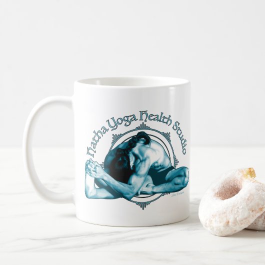 Mug Studio de santé de Hatha Yoga (Avec donut)