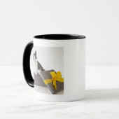 Mug Studio tiré du chat noir et blanc dans la (Devant gauche)