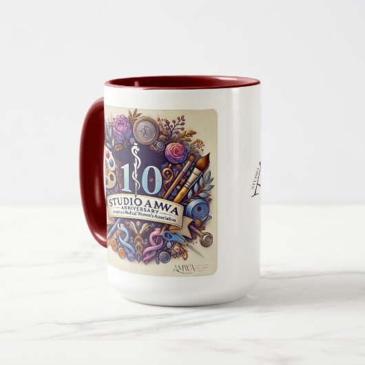 Mug StudioAMWA 10e anniversaire (Devant gauche)