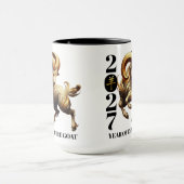Mug Stunning Gold Chinese Year of Fire Goat 2027 (Centre)