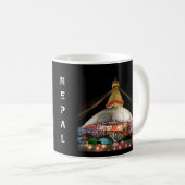 Mug Stupa Boudhanath, Katmandou la nuit - Népal (Devant droit)