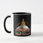 Mug Stupa Boudhanath, Katmandou la nuit - Népal (Gauche)