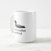 Mug Stupid Canadian Wolf Bird Hockey Romance for Hocke (Devant gauche)