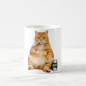 Mug Stupid Cool Funny Cat Meme Smoking Cat cigarette (Centre)