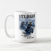Mug Sturgis Funny Prairie Dog Biker Gang Humour de l'O (Gauche)