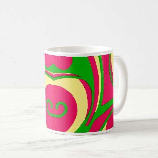 Mug Style 60 Conception abstraite (Devant droit)