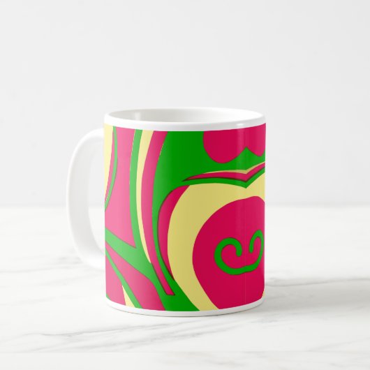 Mug Style 60 Conception abstraite (Devant gauche)