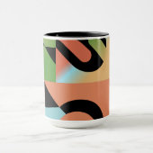 Mug Style Airbrush Formes géométriques Abstraites Colo (Centre)