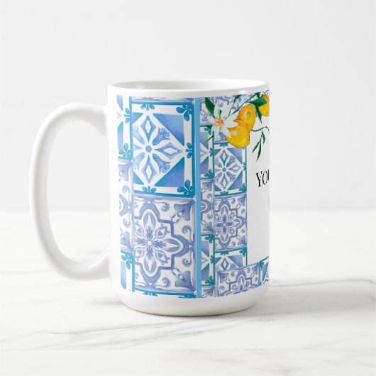 Mug Style Amalfi, citron, été (Gauche)