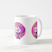 Mug Style années 1970 Gemini Peinture avec Symbole (Devant droit)