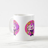 Mug Style années 1970 Gemini Peinture avec Symbole (Devant gauche)
