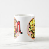 Mug Style années 1970 Leo Lion avec Symbole (Centre)