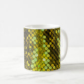Mug Style années 80 closeup textile paillée. (Devant droit)