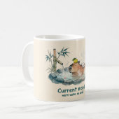 Mug Style Aquarelle Eau de Source Capybara (Devant gauche)