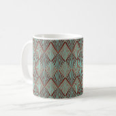 Mug Style Art déco texture motif transparente (Devant gauche)