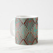 Mug Style Art Déco, texture transparente. (Devant gauche)