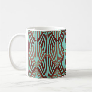Mug Style Art Déco, texture transparente.