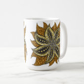 Mug Style Batik Floral Abstrait africain (Devant droit)