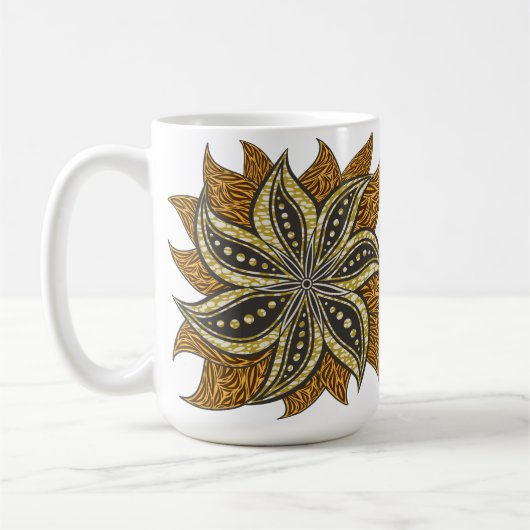 Mug Style Batik Floral Abstrait africain (Gauche)