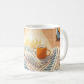Mug Style Boho chaleureux et Abstrait (Devant droit)
