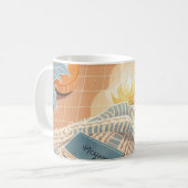 Mug Style Boho chaleureux et Abstrait (Devant gauche)