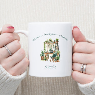 Mug Style Boho Motivational Citation Dream Imagine Cré