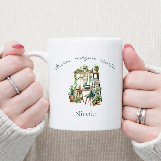 Mug Style Boho Motivational Citation Dream Imagine Cré