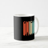 Mug Style Chicago Illinois Skyline 1970 (Devant droit)