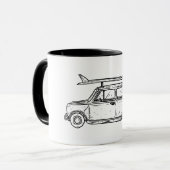Mug Style classique Mini Cooper de plage (Devant gauche)