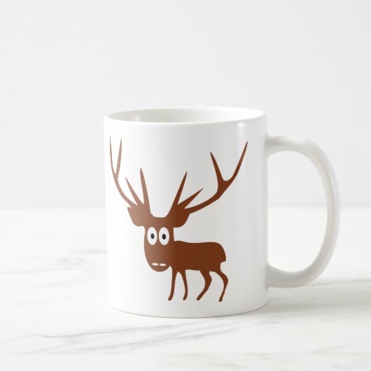Mug style comique de adorable cerf (Droite)