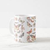 Mug Style Cottagecore Papillons Moths (Devant gauche)