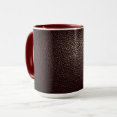 Mug Style cuir couleur vin (Devant gauche)