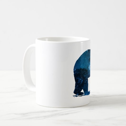 Mug style d'aquarelle d'art d'ours (Devant gauche)