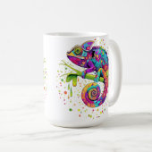 Mug Style d'aquarelle des teintures Chameleon (Devant droit)