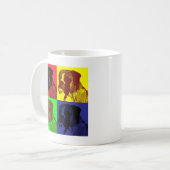 Mug Style d'art de bruit de chien de boxeur (Devant gauche)
