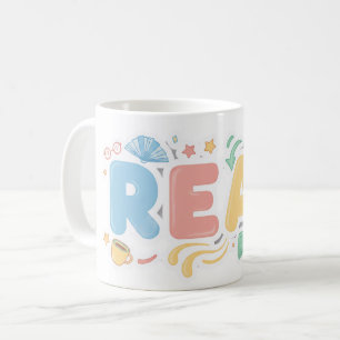 Mug Style d'autocollant bulle pastel ludique "LIS"