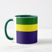 Mug Style de bloc couleur bleu vert (Gauche)