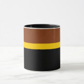 Mug Style de bloc de couleur Brown jaune (Centre)