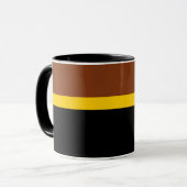Mug Style de bloc de couleur Brown jaune (Devant gauche)
