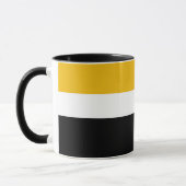 Mug Style de bloc de couleur noir blanc jaune (Gauche)