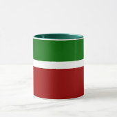 Mug Style de bloc de couleur rouge vert (Centre)