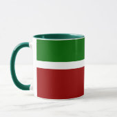 Mug Style de bloc de couleur rouge vert (Gauche)