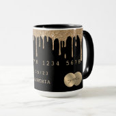 Mug Style de carte de crédit Driving Gold (Devant droit)