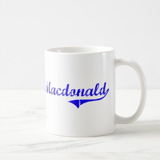 Mug Style de classique de nom de famille de Macdonald (Droite)