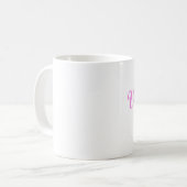 Mug Style de classique de nom de famille de Valence (Devant gauche)